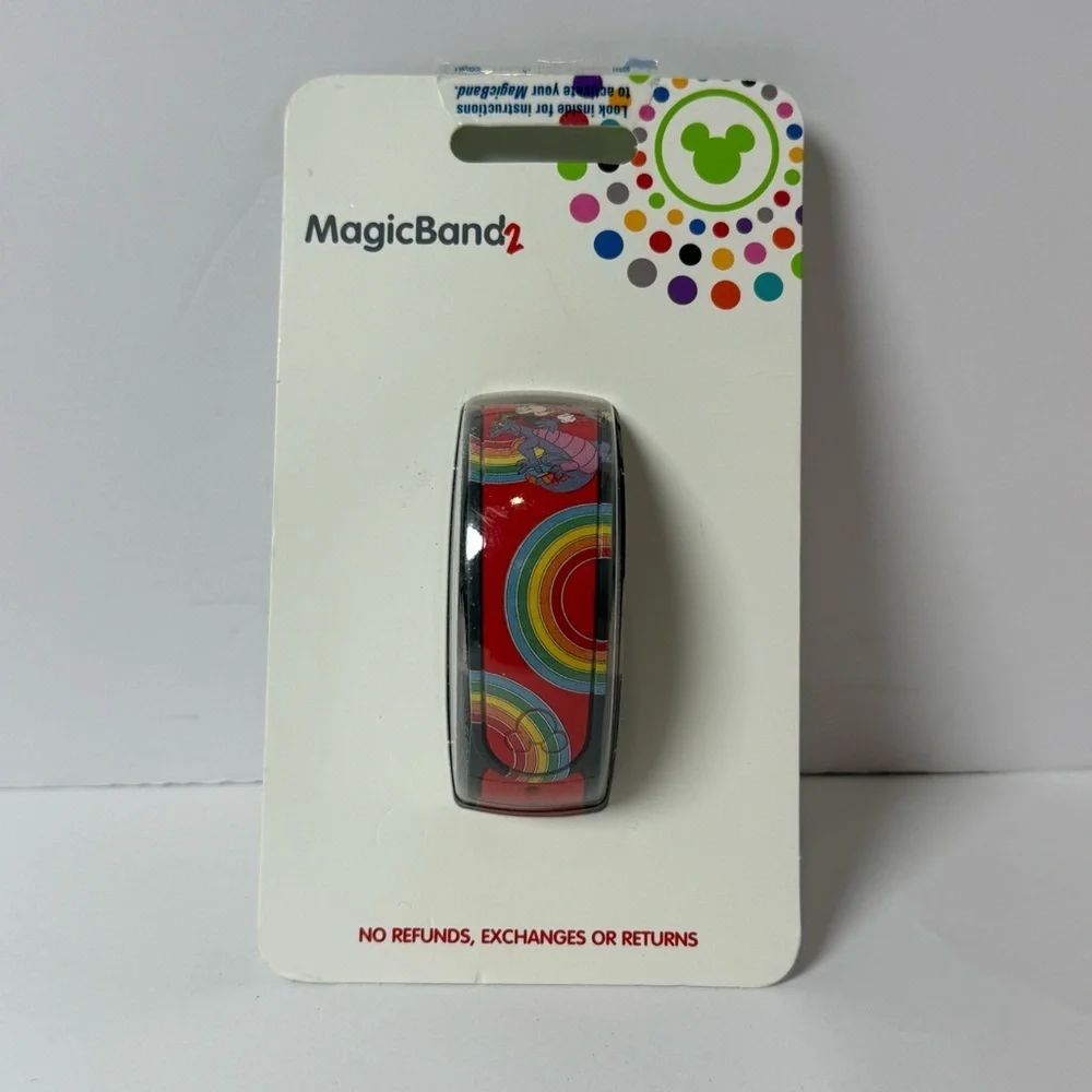 Walt Disney World Magic Band Magicband 2 Mickey Mouse Rainbow Figment Yesterears